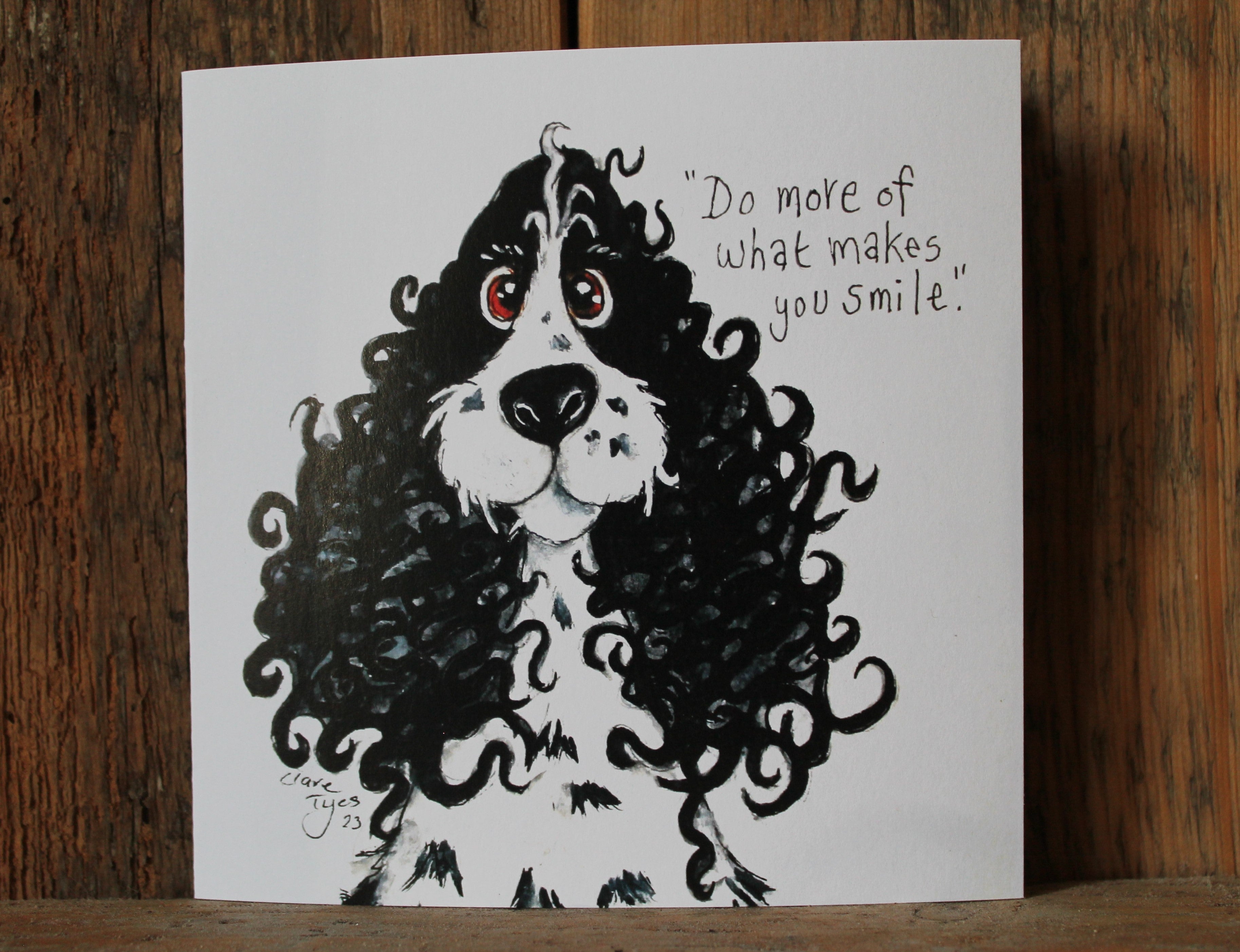 Charlie greetings card