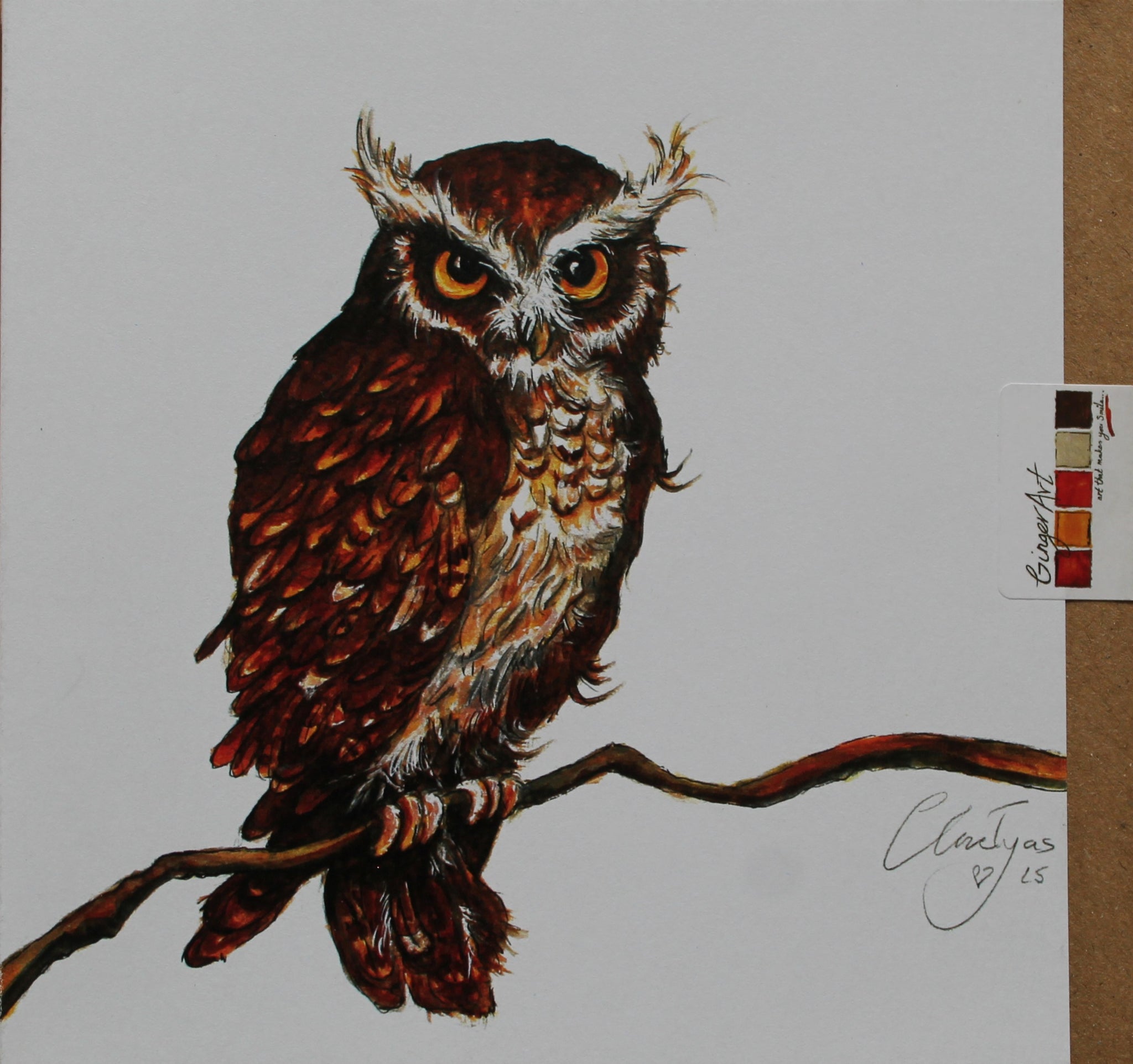 Hooty Greetings card