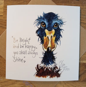 Marmaduck Puddles aka Bluey. Greetings card