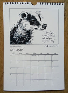 Calendrier GingerArts 2025 Smiley Sketches.