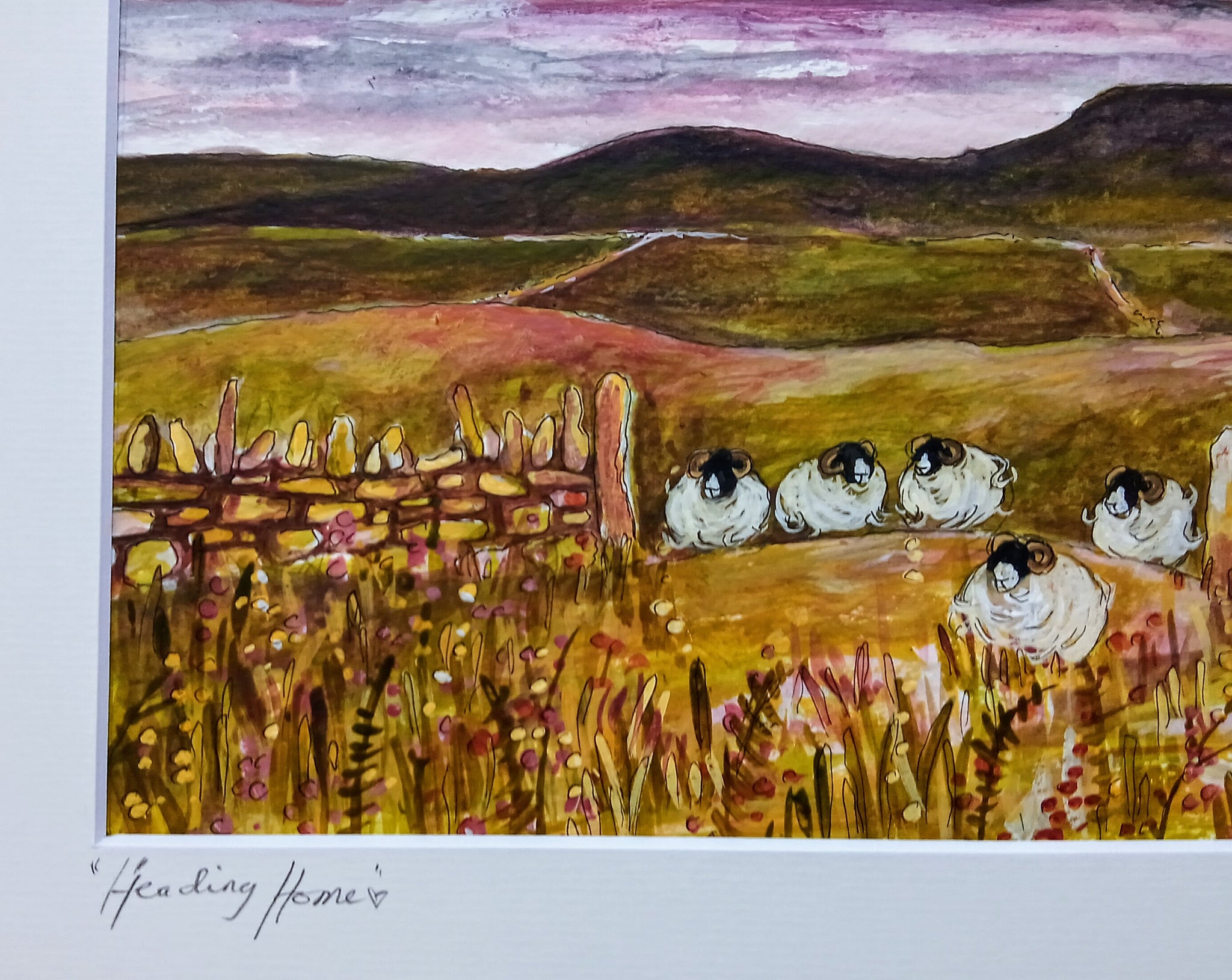 Stanley.Aquarelle originale signée et encadrée.