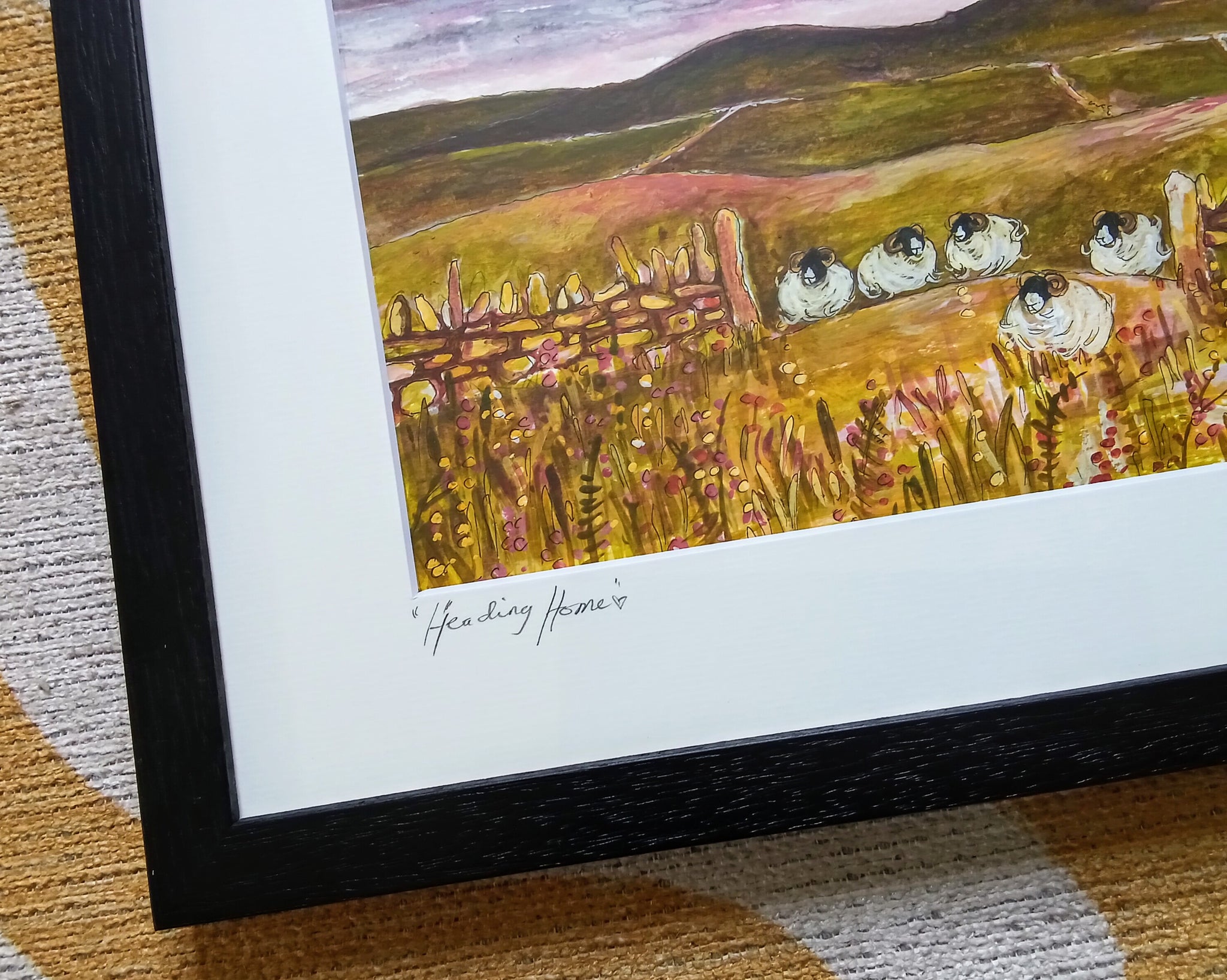 Stanley.Aquarelle originale signée et encadrée.