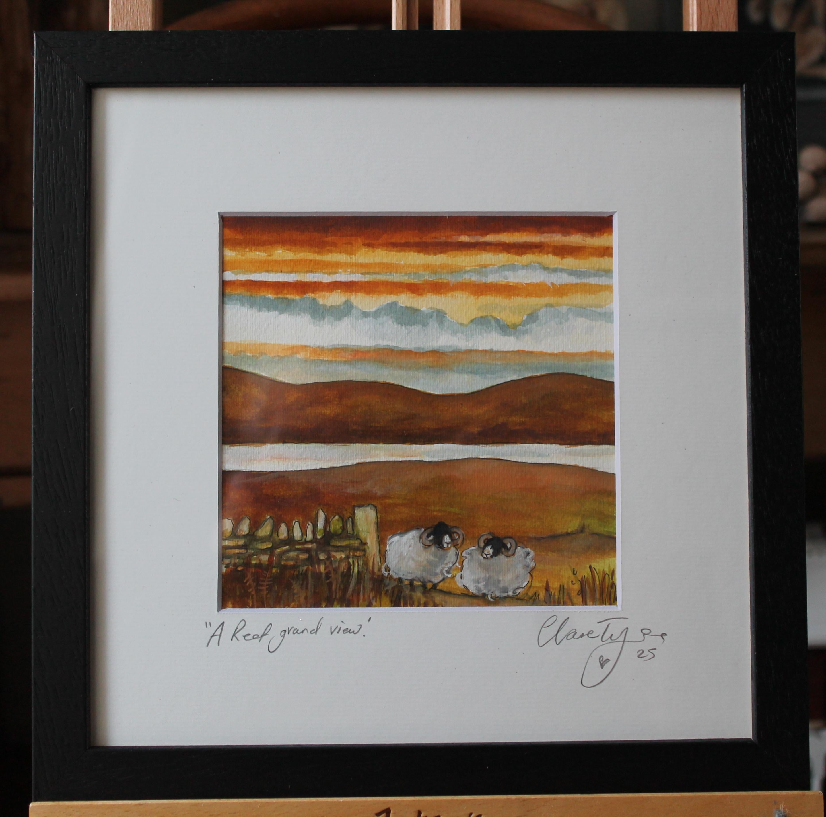 A reet grand view original watercolour signed and framed.