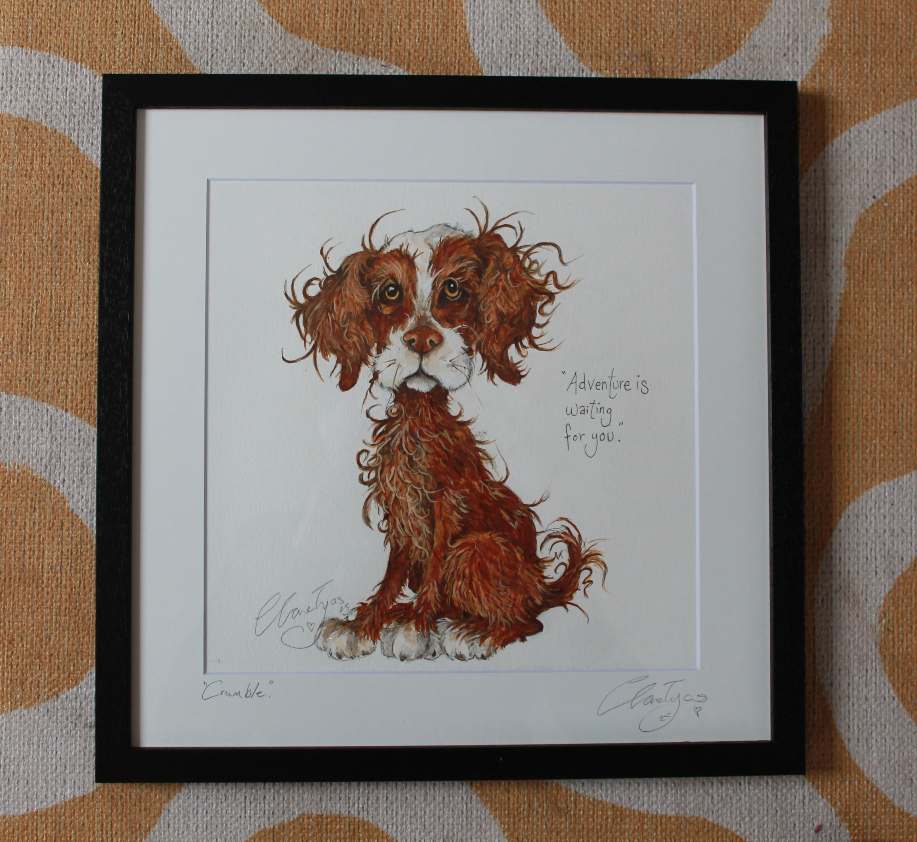 Stanley.Aquarelle originale signée et encadrée.
