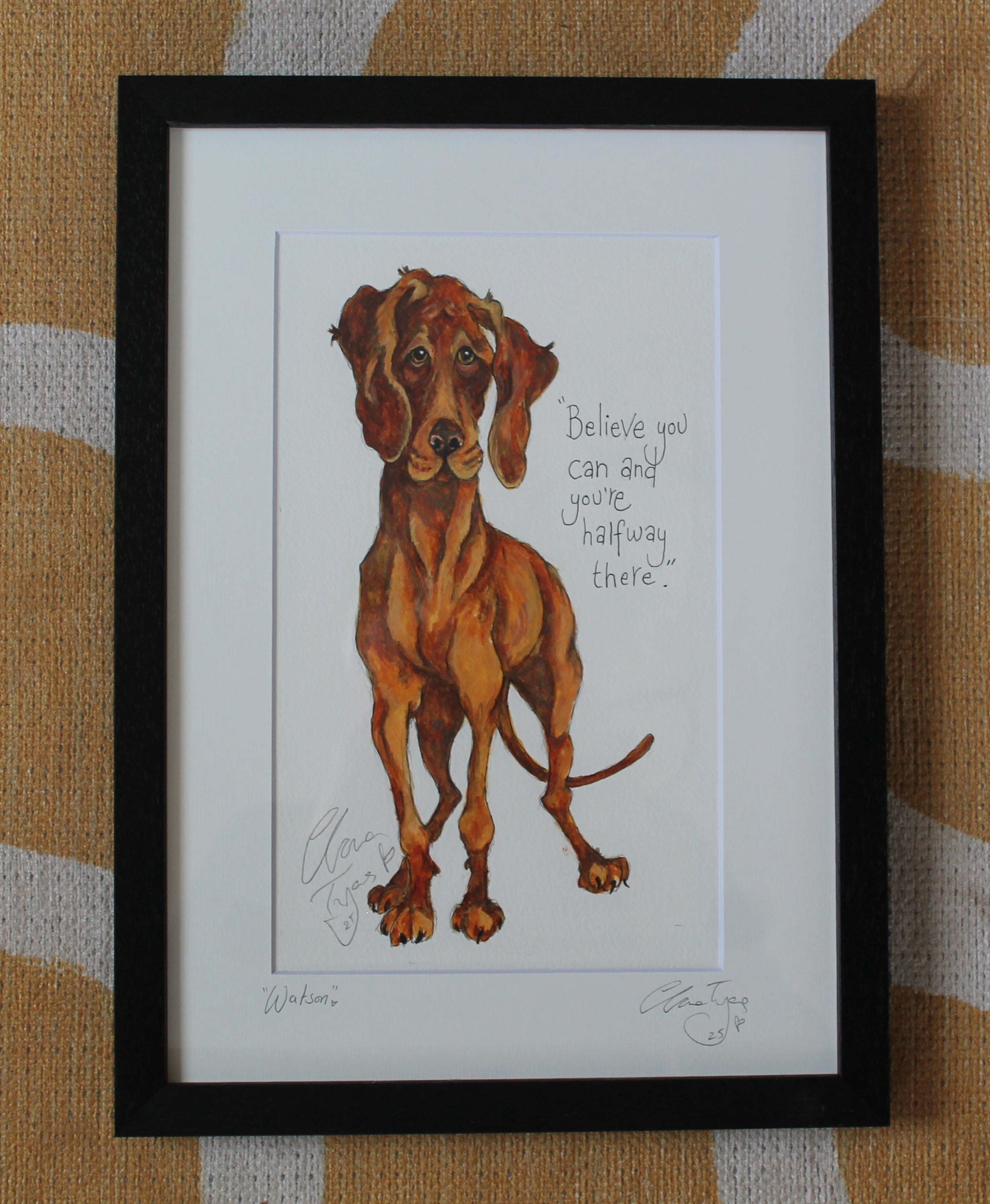 WATSON. Original water colour signed and framed