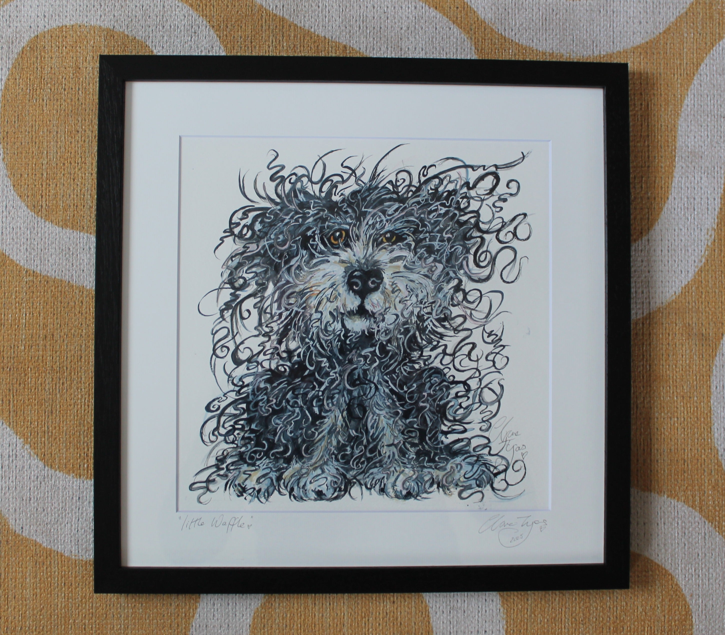 Stanley.Aquarelle originale signée et encadrée.