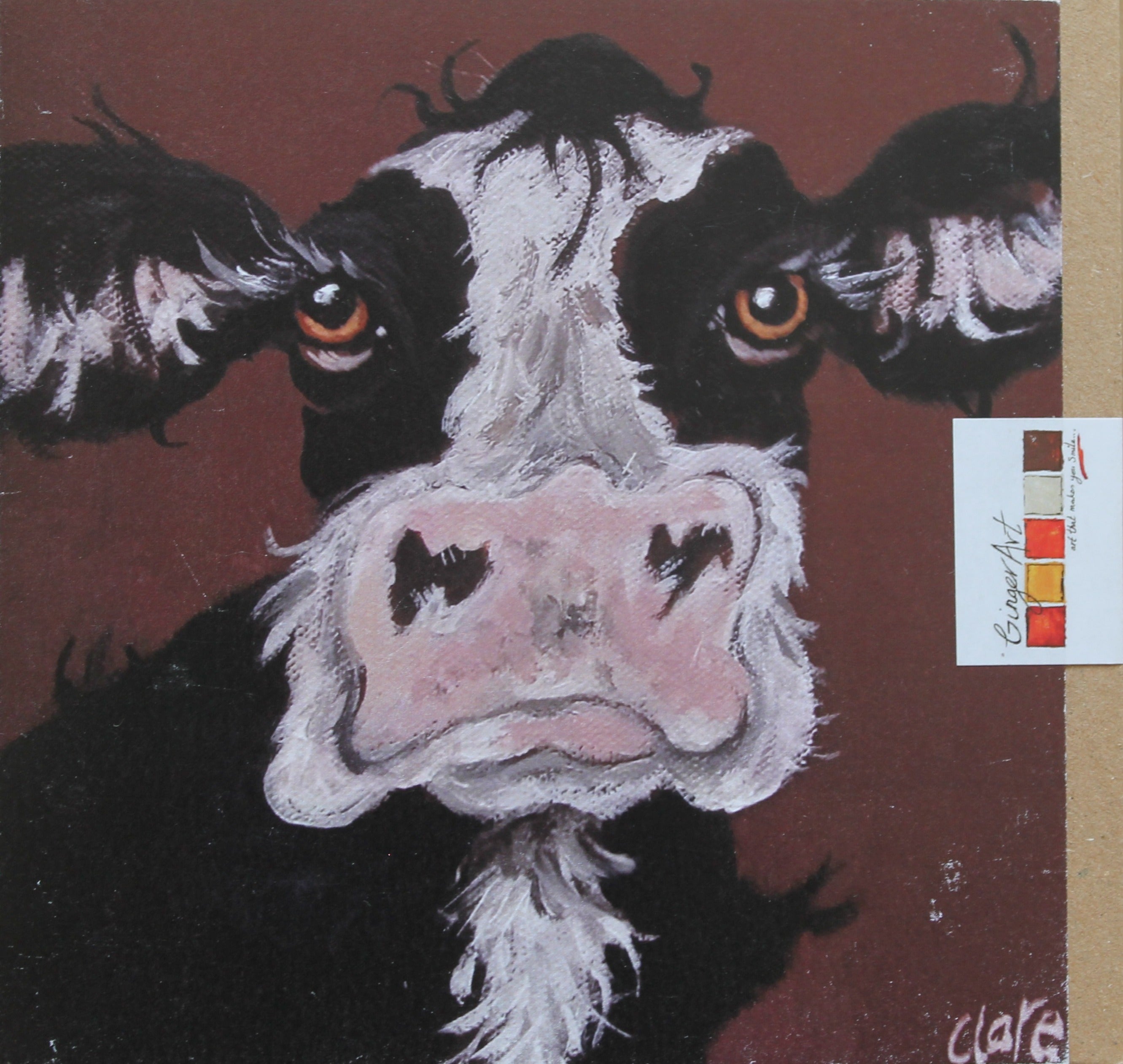 Little Moo Greetings card.