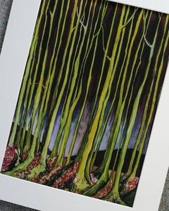 Evening Stroll. Printed Art on A2 420mm wide by 594mm high. Dispatched worldwide in a sturdy tube by tracked delivery.