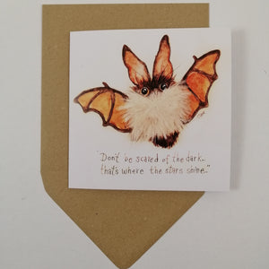 Bartholmew a colourful bat with wings outstretched