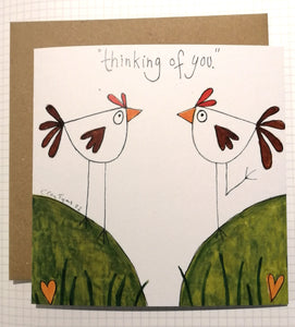 Thinking of you. Greetings card.