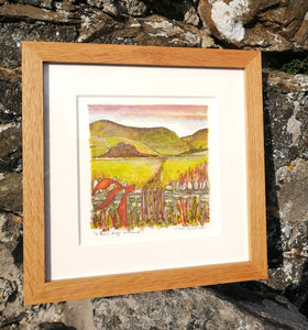 A new day ahead. Original watercolour signed and framed.