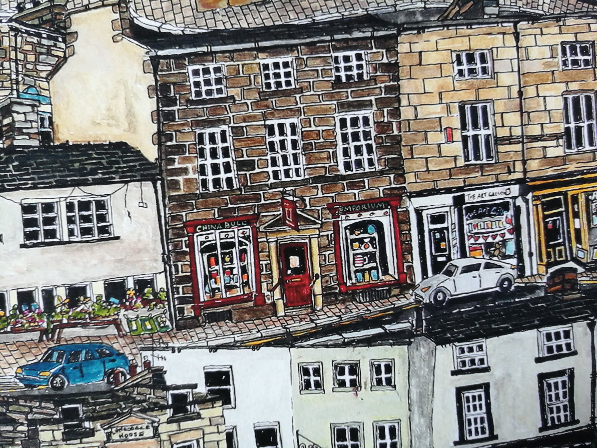 Kirkby Lonsdale - Townscape A3 297mm x 420mm. Printed on 300g acid free paper and dispatched in a sturdy tube by tracked delivery.